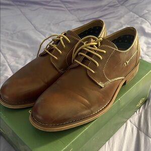 Men's Brown Leather Derby Shoes